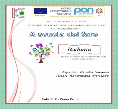 Pubblicità PROGETTO "ITALIANO" - PON INCLUSIONE